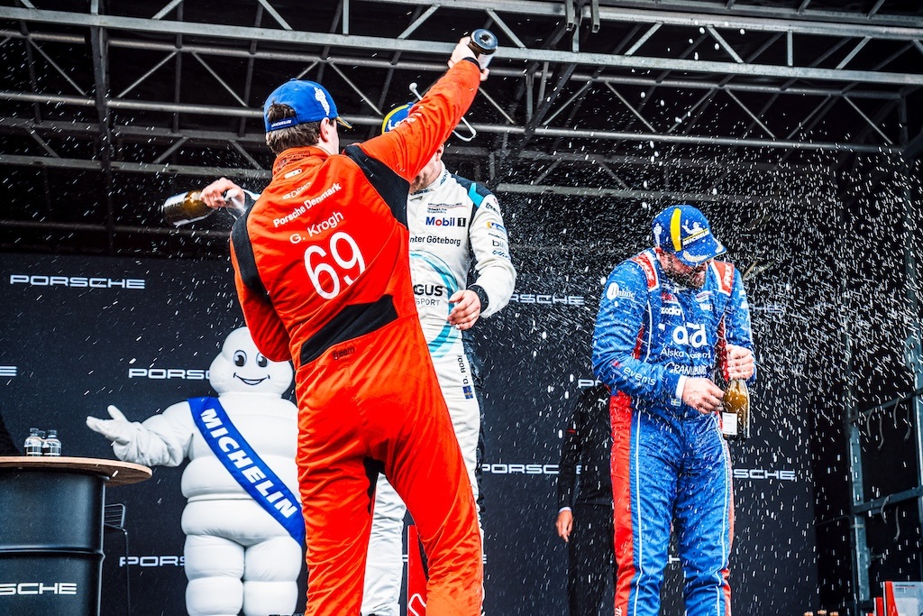 Gustav Krogh går efter sejr i Carrera Cup-finale.
(Foto: Porsche Carrera Cup Scandinavia)